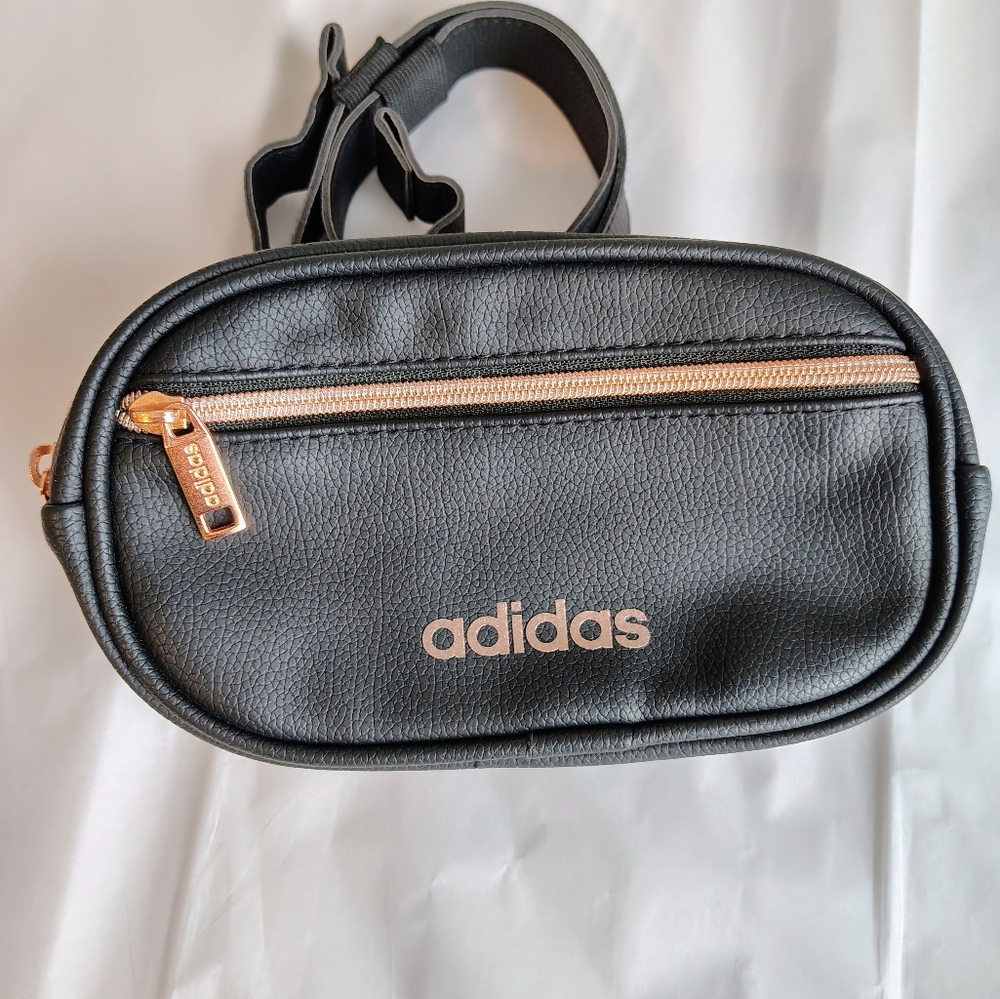 Adidas Black Waist Bag Black And Rose Gold